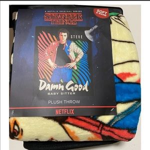 Stranger Things Steve Damn Good Babysitter Throw